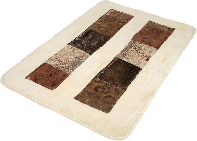 Zahari Home Zambia Animal Print Bathroom Rug Classic Luxury Bath Rug by ZahariHome