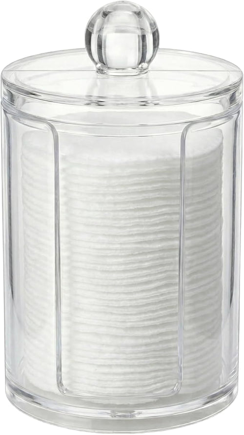 10oz Cotton Round Holder with Lid, Vertical Dispenser by AkoSlale