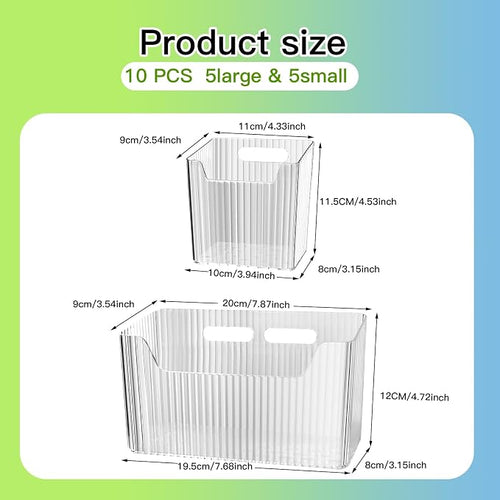 10 Pcs Storage Organizer Bins Wall Mounted Organizer Basket, Wall Organization - Image 2
