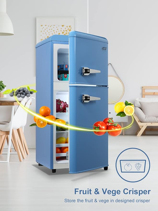 Mini Fridge Compact Refrigerator Small Refrigerator 7 Level Adjustable - Image 5