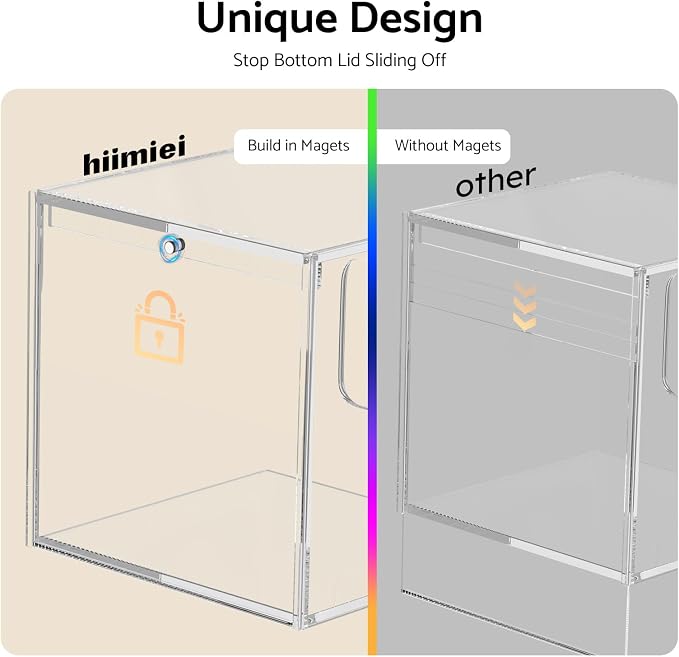 HIIMIEI Acrylic Tissue Box Cover 5.4x5.4x5.4'' Clear Tissue Holder Napkin - Image 4