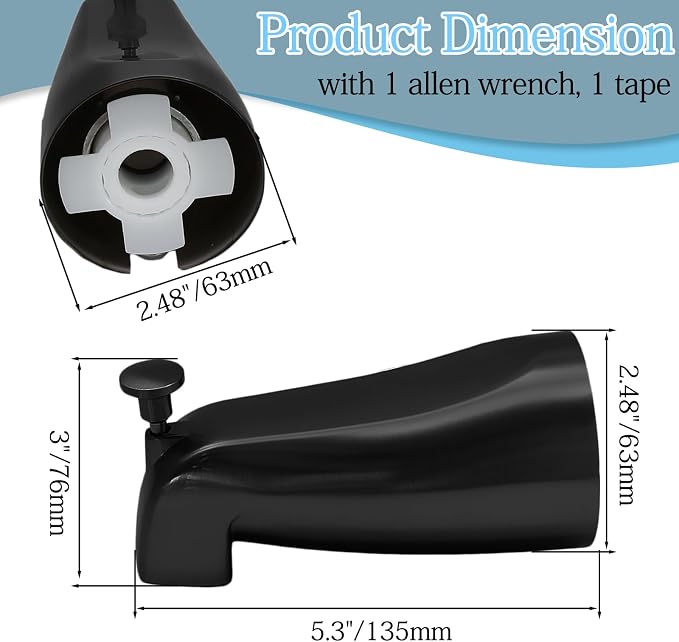 Luomorgo 1 Pc Bath Tub Spout - Image 3