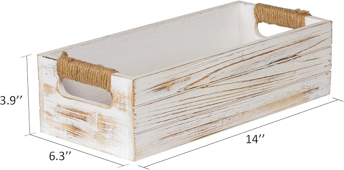 TIMRIS Rustic Wooden Toilet Paper Holder, Farmhouse Bathroom Decor, Toilet Tank - Image 7