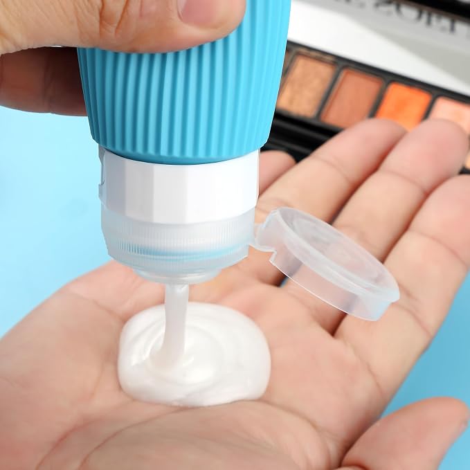 16 Pack Travel Bottles Set, TSA Approved Leak Proof Silicone Squeezable - Image 3
