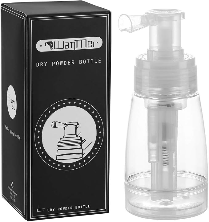 Aethland Powder Spray Bottle for Dry Shampoo, Talc and Powder Applying Bottle by Home