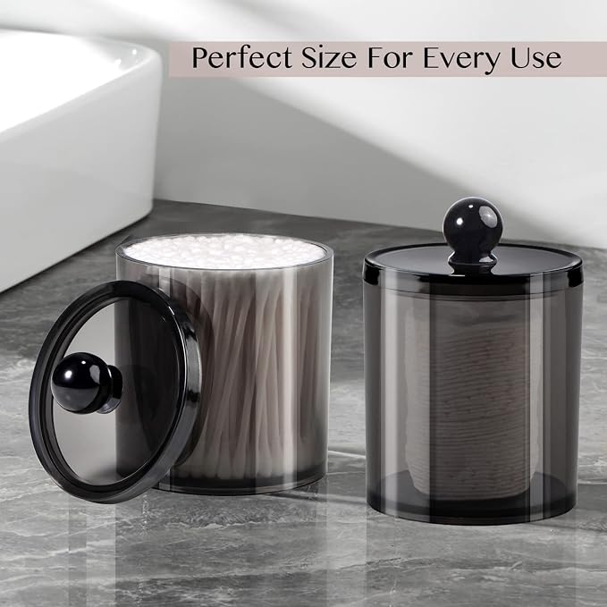 Qtip Holder Bathroom Set with Tray - Image 3