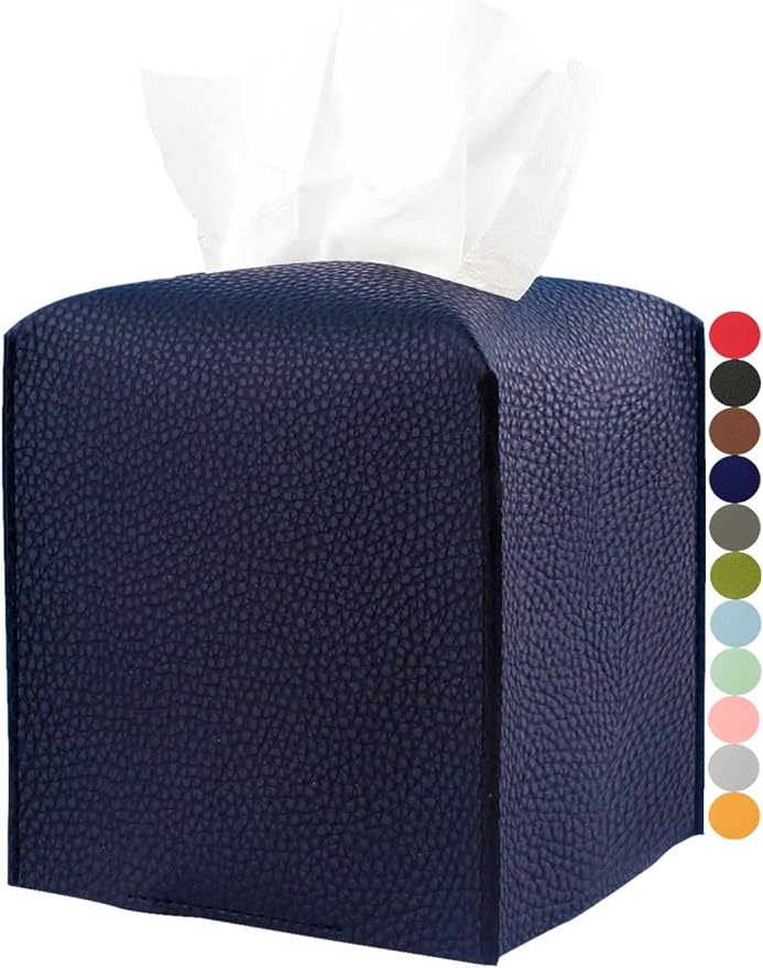Tissue Box Cover Square Leather – Tissue Box Holder by JESMINI