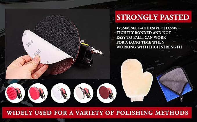 pneumatic Air Sander 5/6 Inch DA Palm Sander - Image 9