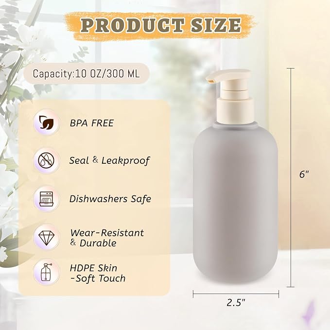 6 Pcs 10 oz Soft Plastic Bottles - Image 4