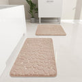 YIHOUSE Bathroom Rugs Mat Set 2 Piece Khaki, Memory Foam Bath Mats Sets by YIHOUSE