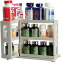 Medicine Organizer 2 Three-Decker Shelves Cabinet Storage Rack Organizer by Dutiplus