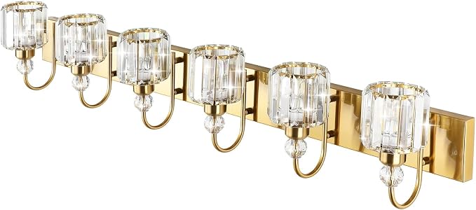 Ralbay Gold Crystal Vanity Lights - Image 2