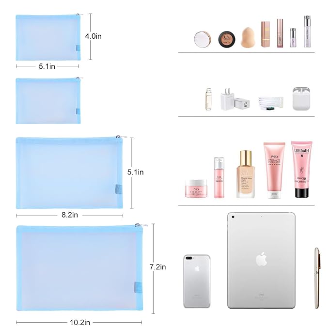 EASYFUN Mesh Pouch, Make up Bag - Image 2