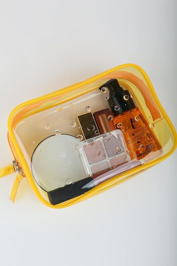 Buminee Clear Pouch Small, 6.6"x2.3"x4.7" Size TSA Approved Toiletry Bag - Image 5