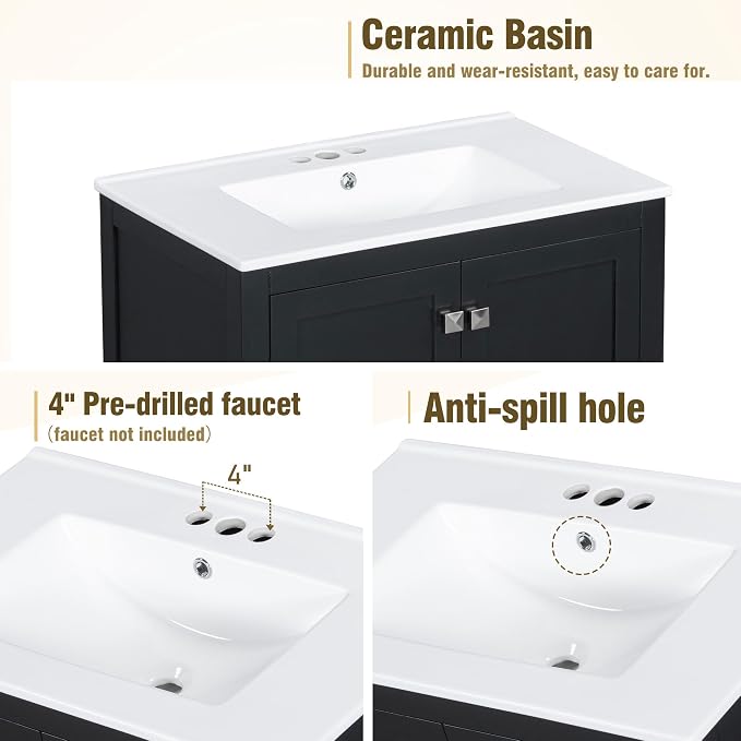 Bellemave 30" Bathroom Vanity - Image 5