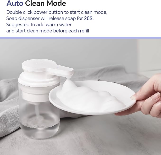 Automatic Soap Dispenser Touchless, Rechargeable Foam Hand Soap Dispenser - Image 5