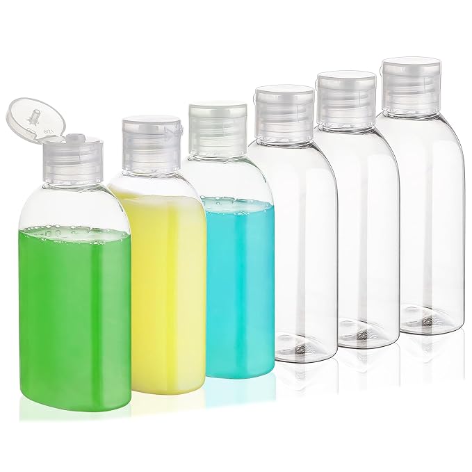 Travel Bottles for Toiletries 6 Pack 3.4oz/100ml TSA Approved Shampoo and - Image 7
