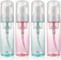 4 Pack Foam Pump Bottle Travel 2 oz/60 ml Small Size Mousse Foam Soap Dispenser by Unknown