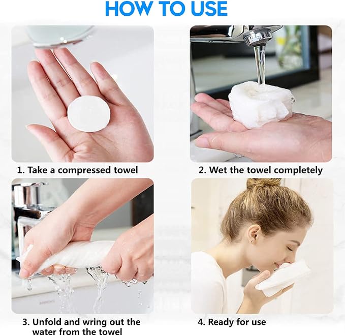 120 Pcs Mini Compressed Towels, Disposable Face Compressed Towel, Compressed - Image 5