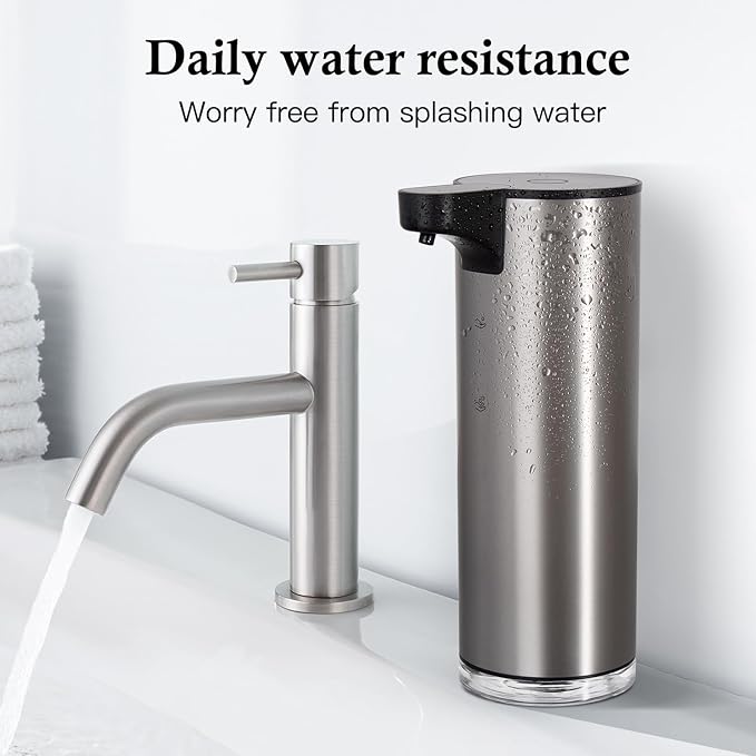 LAOPAO Automatic Soap Dispenser, Rechargeable Stainless Steel Foaming Soap - Image 6