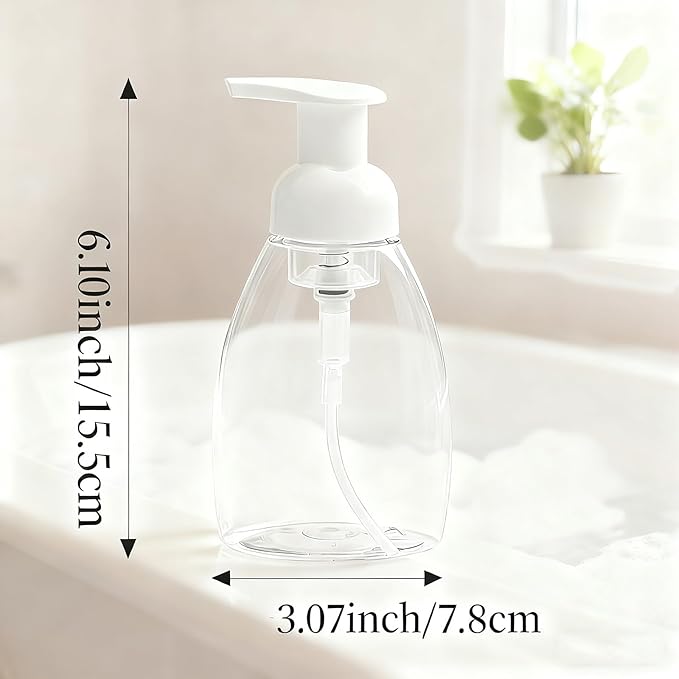 2-Pack Foaming Soap Dispenser Pump Bottles, Foam Hand Soap Dispenser - Image 2