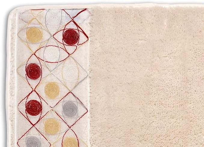 Zahari Home Sedona Modern Bathroom Rug Classic Luxury Bath Rug Contemporary - Image 2