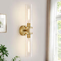 Brushed Gold Wall Sconces, Hardwired Bathroom Sconces Wall Lighting by Indoibrightenyourbathroom