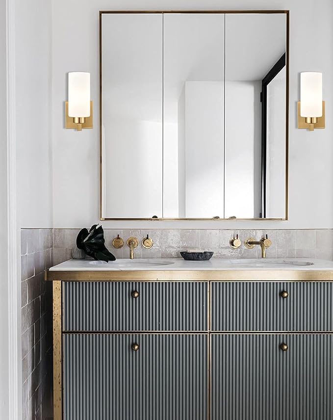 Modern Wall Light Fixtures Brass Bathroom Vanity Light - Image 2