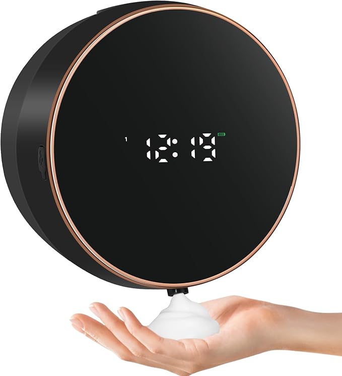 Automatic Soap Dispenser Foam Bathroom: Wall Mount Rechargeable Touchless by MONSTAKE