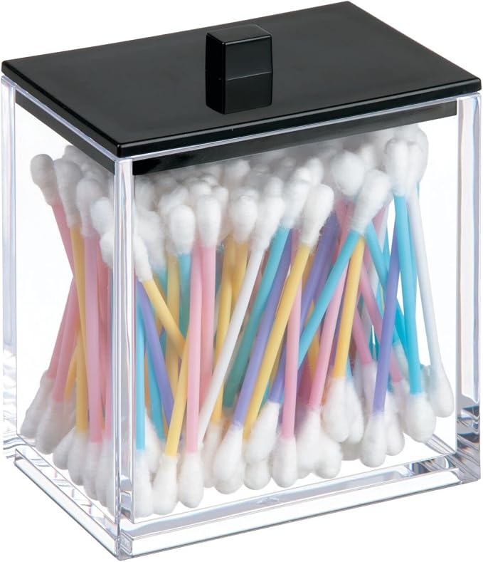 mDesign Plastic Rectangle Apothecary Canister - Image 8