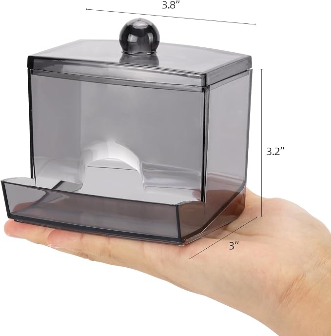 Tbestmax 10oz Qtip Holder Dispenser, Big Cotton Swab Holder Bathroom - Image 7