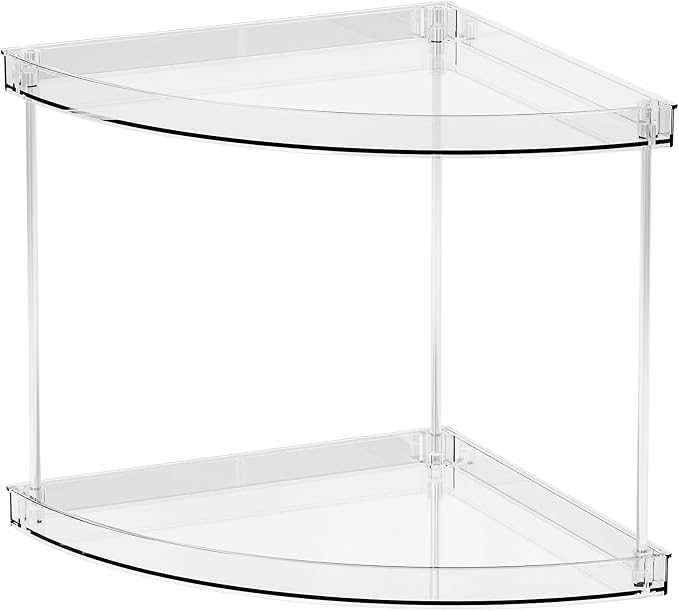 Yieach 2 Tier Corner Bathroom Counter Organizer, Acrylic Bathroom Counter Shelf - Image 8