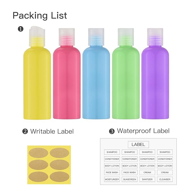 Travel Bottles for Toiletries 3.4 oz - Image 5