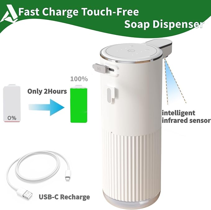 Automatic Liquid Soap Dispenser, Touchless Soap Dispenser Bathroom, Upgrade - Image 6