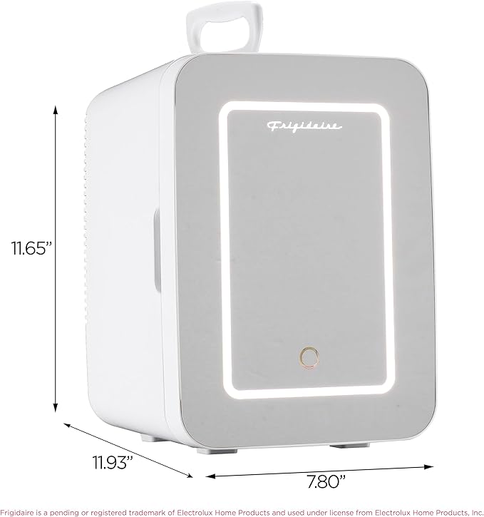 Frigidaire Mini Personal Fridge Cooler, LED Lighted Mirror, 6.5L Capacity - Image 5