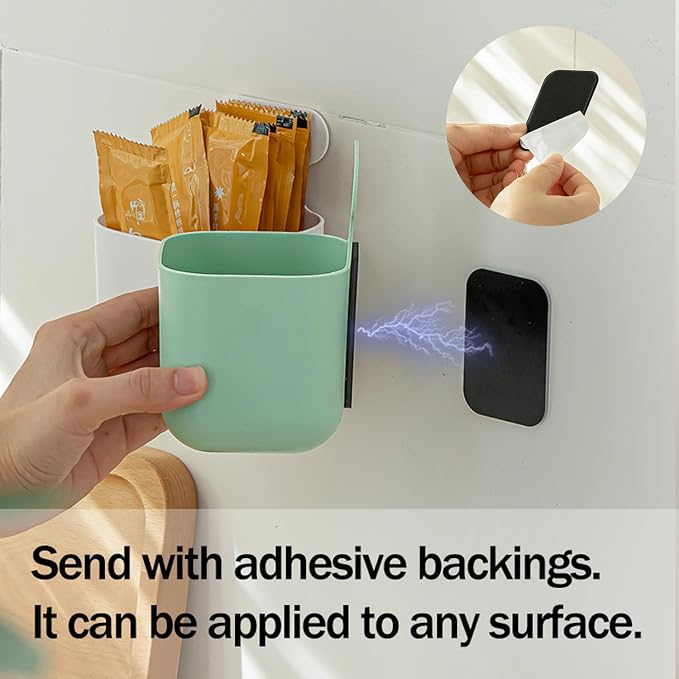 MORNITE Fridge Magnetic Cup Storage Rack, Magnetic Locker Organizer - Image 4