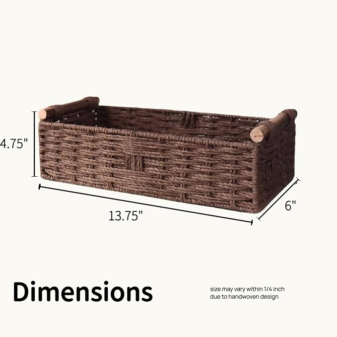 Back of Toilet Basket, Basket for Toilet Tank Top, Decorative Bathroom - Image 5