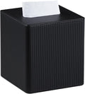 Tissue Box Cover Square with Magnetic Closure, PU Leather Tissue Box Holder by Cretkhp