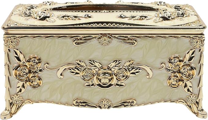 Geesatis Tissue Box Cover, Rectangle Tissue Box Holder, Rectangular Napkin - Image 5