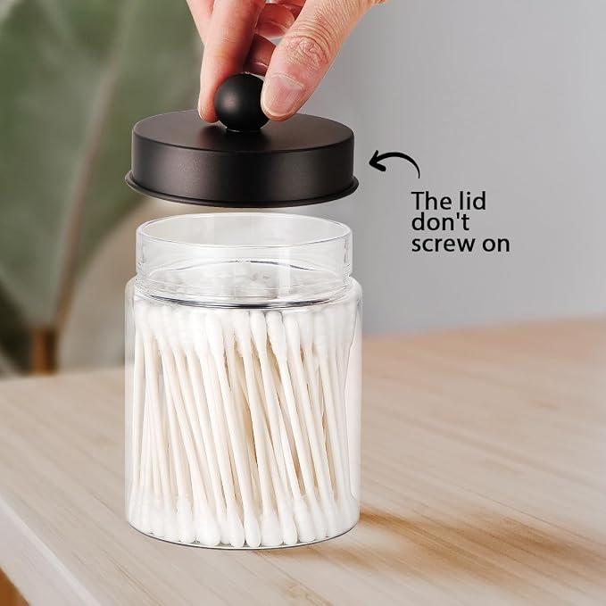Amolliar Farmhouse Decor Qtip Holder Dispenser - Image 7