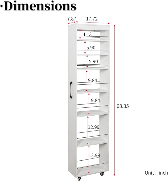 JOYSOURCE Slim Pull-Out Kitchen Cart - Image 2