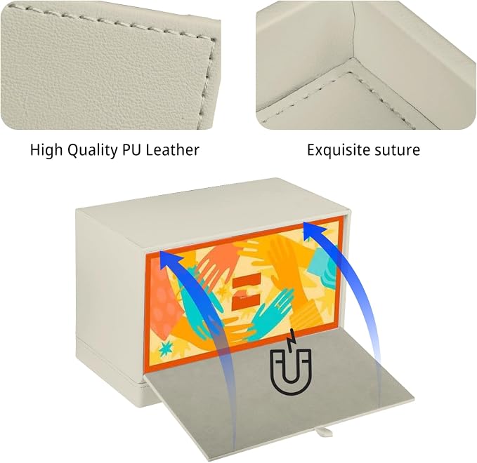 PU Leather Tissue Box Cover Rectangle - Image 5