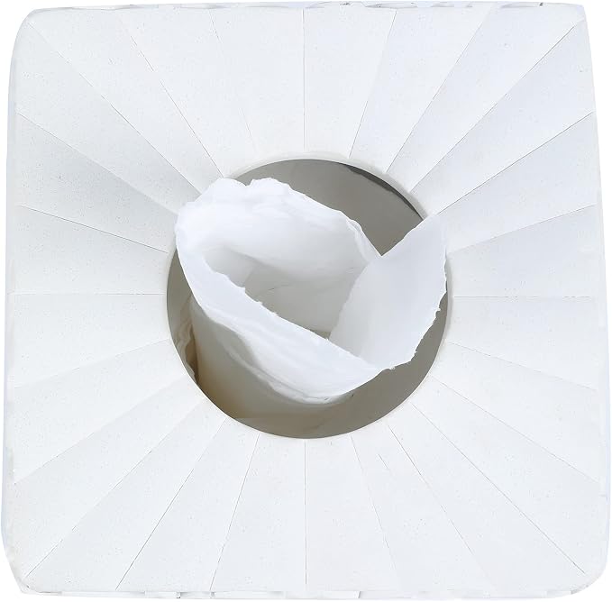 Hymmah Modern Square Tissue Box Cover Holder, Bathroom Accessories Decor Unique - Image 4
