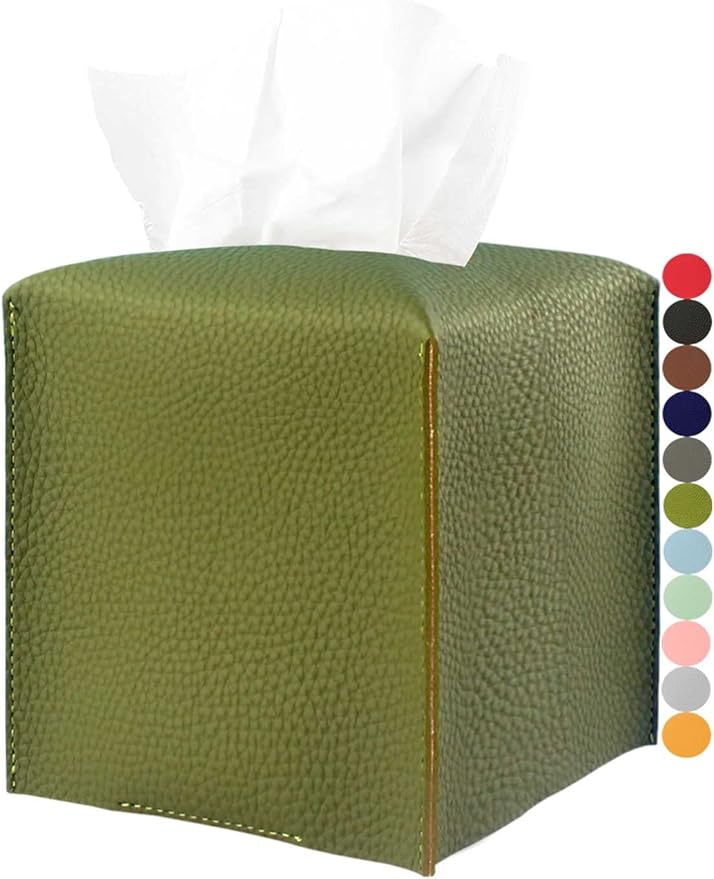 Green Tissue Box Cover Square – by JESMINI