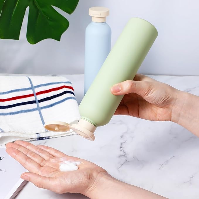 2Pcs Squeeze Bottles, 260ml Plastic Refillable Travel Containers - Image 5