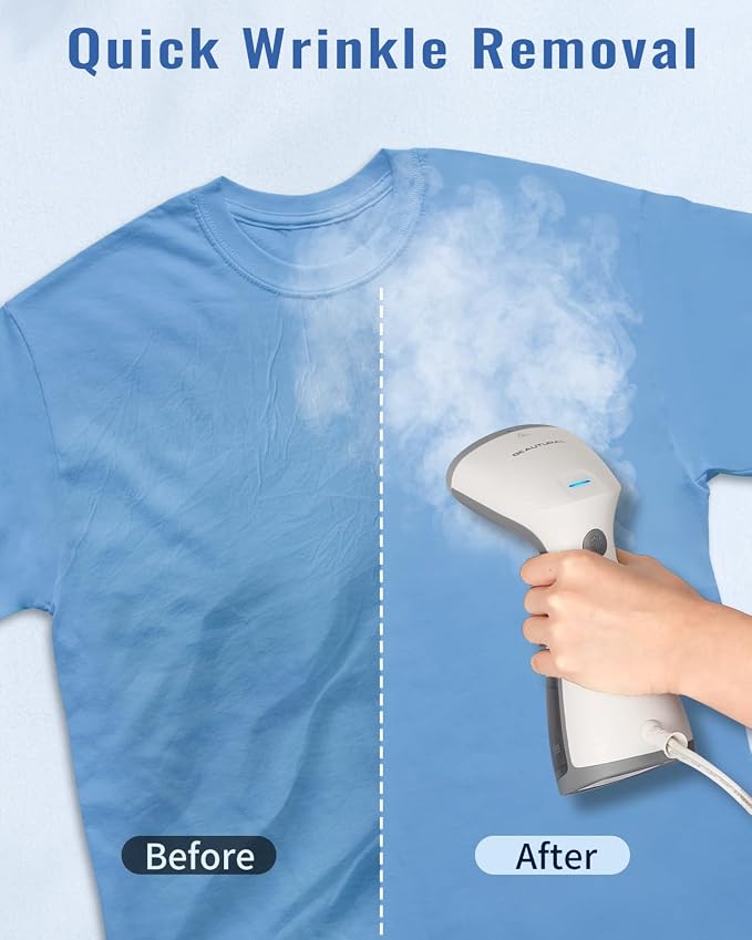 BEAUTURAL Steamer for Clothes, Portable and Handheld Garment Wrinkle Remover - Image 5