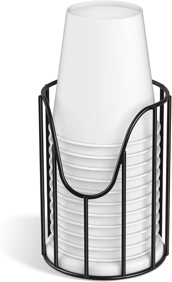 Luxspire Bathroom Cup Dispenser, 3-5oz Dixie Cup Dispenser, Metal Dixie Cup by Luxspire