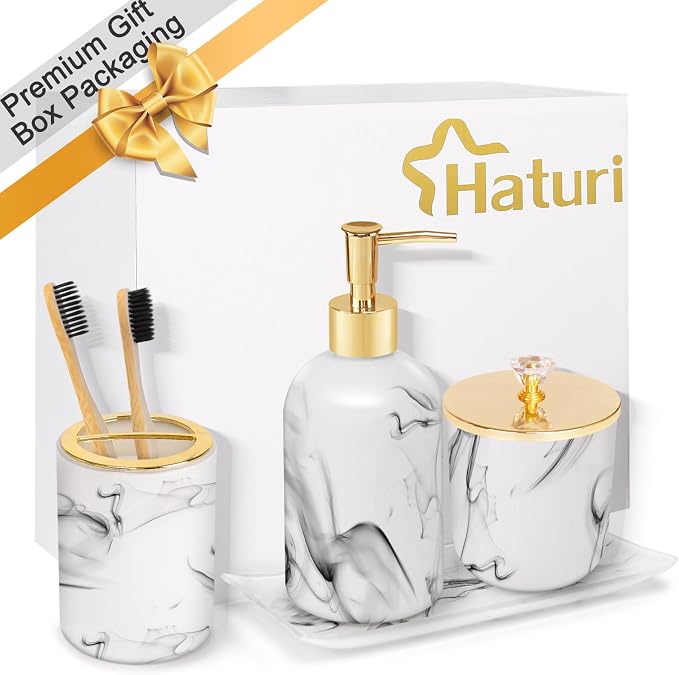 Haturi Bathroom Accessories Set, Glass Kits, Gift - Image 7