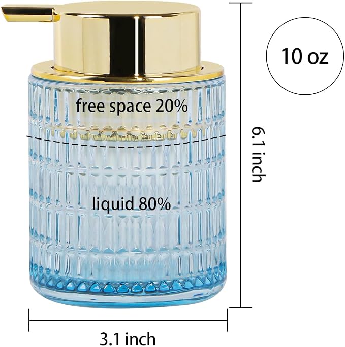 Foaming Soap Dispenser, 10 Oz Refillable Foaming Pump Bottle - Image 7