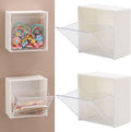 Tecbeauty 2PCS Cotton Pads Holder Dispenser, Wall Mounted Cotton Ball by Tecbeauty